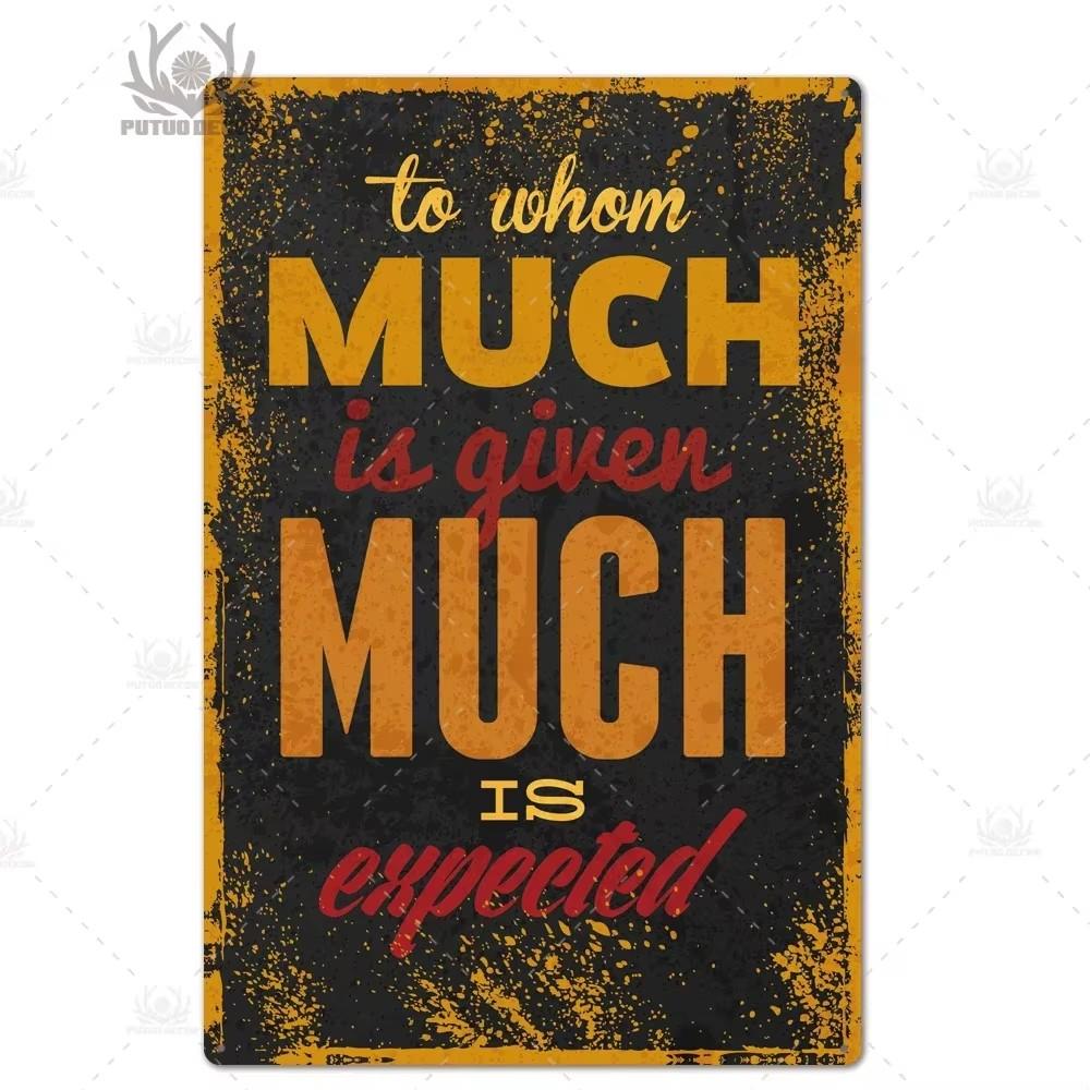 Exclusive Putuo Decor Stunning German Tin Sign Eye Catching "Einmal Mit Profis Arbeiten War Gestern" Design Perfect Wall Decor