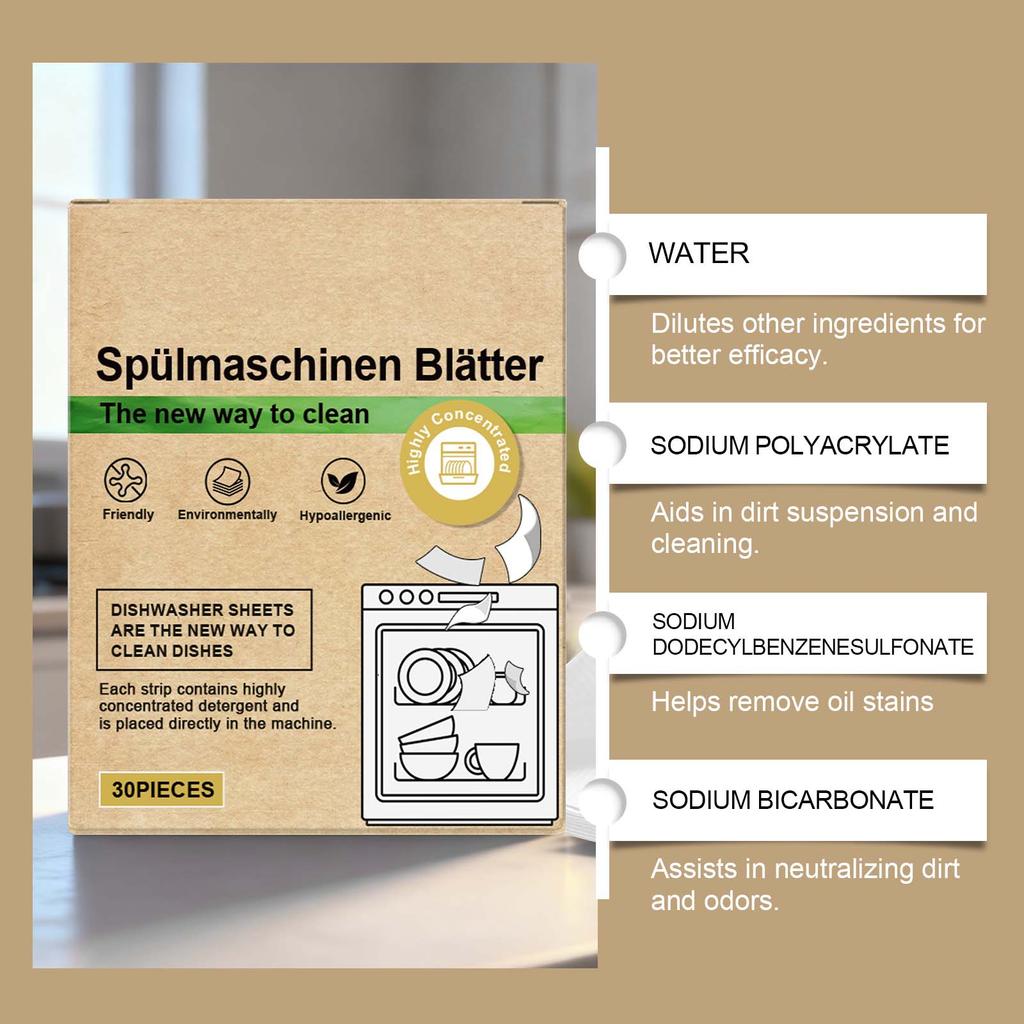 Таблетки для очистки посудомоечной машины от жира, пятен и для придания блеска посуде; Бережное и эффективное средство для всех бытовых нужд.