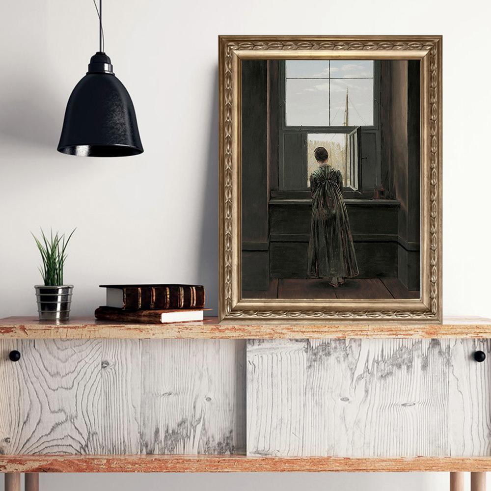 Винтажная нейтральная галерея, настенное искусство, античный постер и принты, Ретро французская картина на холсте, скандинавские настенные панно, украшение для дома