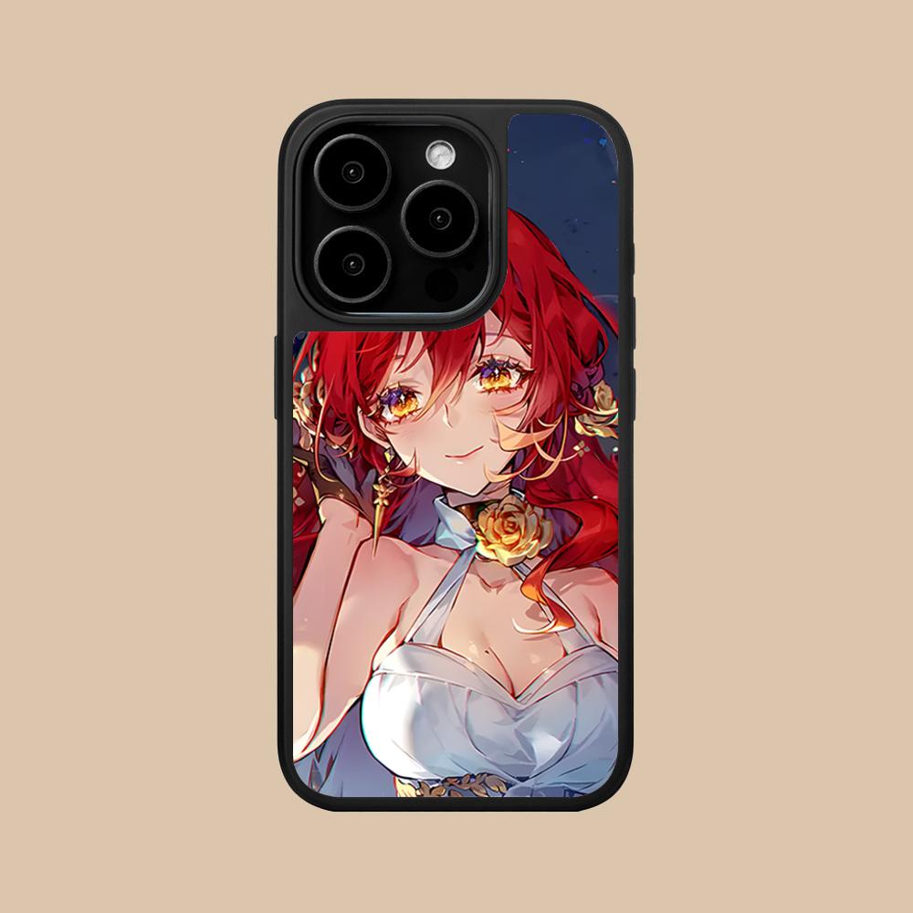 HSR Himeko Матовая поверхность Чехол для мобильного телефона для iPhone 17 16 15 14 13 12 11 Air Pro Max Plus Цветная крышка