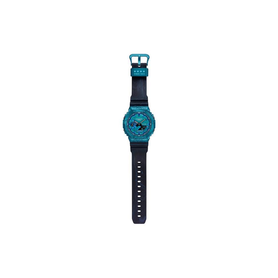 Casio Мужские Полностью Металлические Часы Серии 44,4 мм Синие GM-2140GEM-2A GM-2140GEM-2A