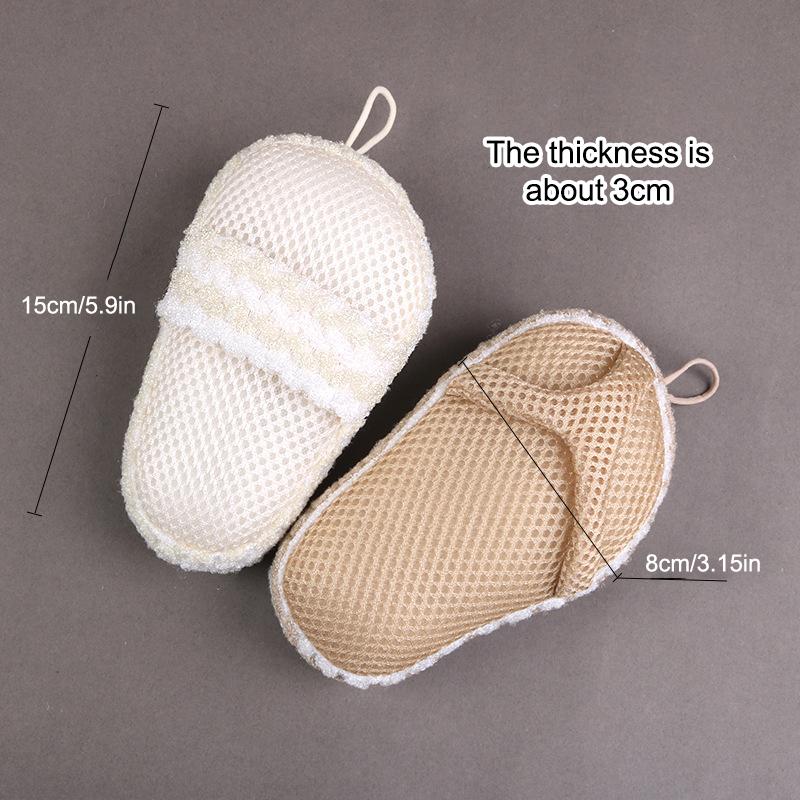 Small Slipper Bath For Spa Exfoliating Shower Brush Body Cleaning Scrub Mitt Rub Dead Skin Shower Towel Foam Body Massage