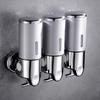 Shampoo and Soap Liquid Dispenser Single/double/triple 500Ml Liquid Dispenser Container Wall-Mount Bathroom Shampoo Dispenser
