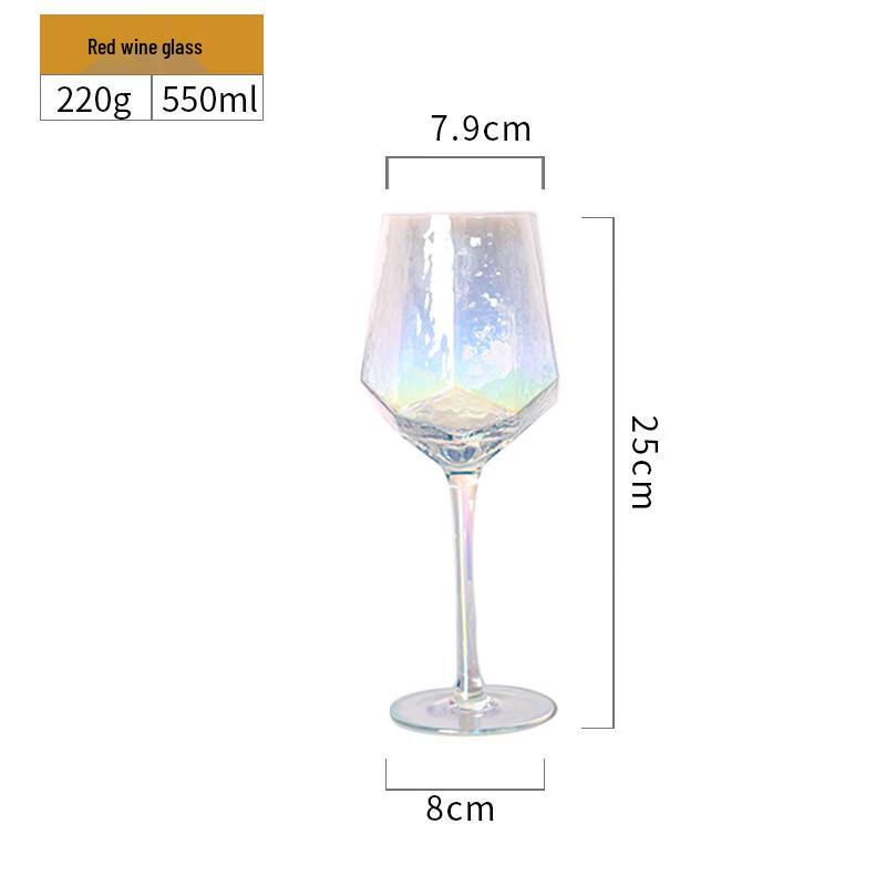 Shangqi Hammered Rainbow Crystal Stemware
