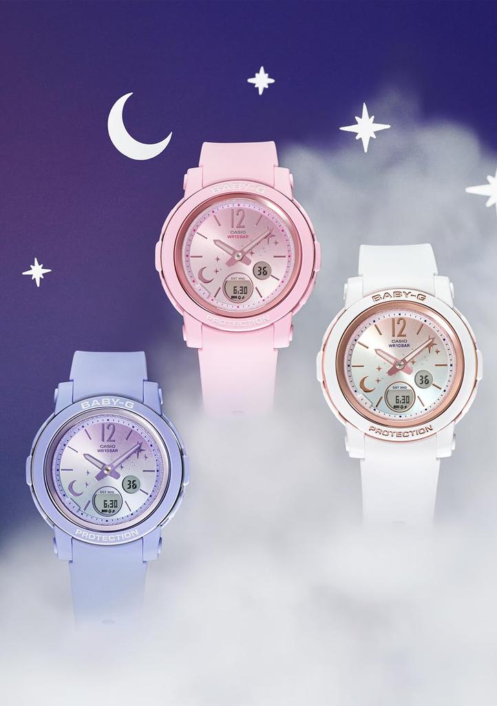 Часы Casio Baby-G (Официальный японский продукт) BGA-290DS-2AJF / -290DS-4AJF / -290DS-7AJF Женские, Пастельно-розовый / Пастельно-голубой / Белый