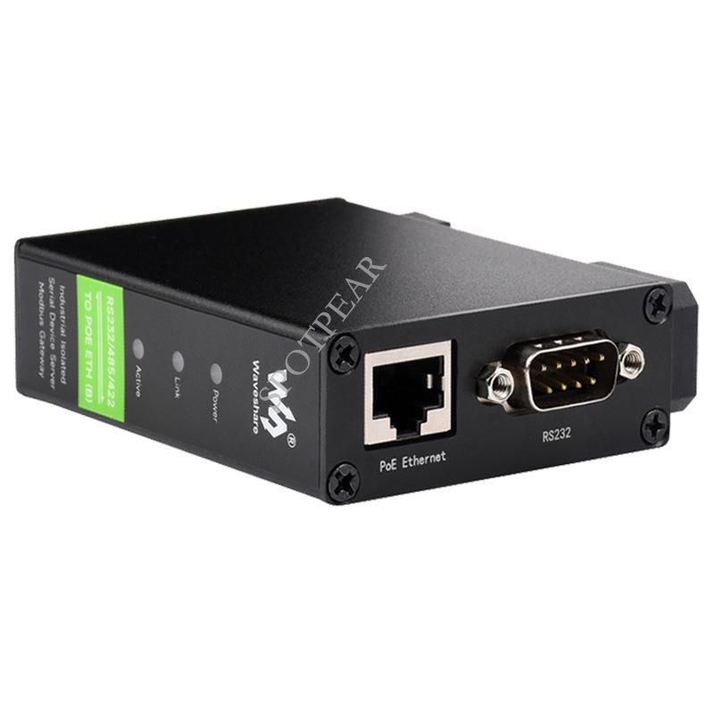 Последовательный сервер на DIN-рейку: Модуль Ethernet TCP/IP RS232/485/422 - RJ45