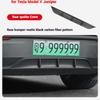 Защита заднего спойлера автомобиля из АБС-пластика с рисунком углеродного волокна для Tesla New Model Y Juniper Launch 2025 2026-UP Аксессуары для крышки