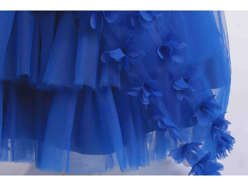 Платье для девочек из пушистой пряжи Cross-Border с бусинами и бантом