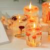 Real Flower Jelly Wax Scented Candle Freesia Flowers Aromatherapy Candles Valentine's Day Wedding Gift Xmas Home Party Decor