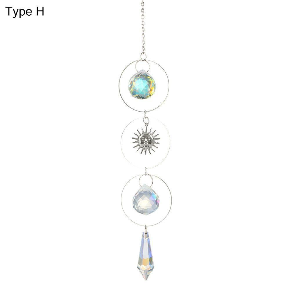 Украшение Занавески Украшение Подвесные Призмы Подвеска Звезда Луна Кристалл Музыка ветра Ловец солнца