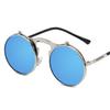 Vintage Steampunk Flip Sunglasses Round Metal Frame Sun Glasses For Men Women Multifunctional Car Fashion Eyewear Uv400