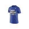 Duke Cartoon Letter Print Round Neck Short Sleeve T-Shirt Men T-Shirt Game-Blue FN6104-480