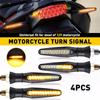 4Pcs 12V Motorcycle Indicators Flowing Turn Signal Lights Motorbike Turning Indicators 12 Leds Bulbs