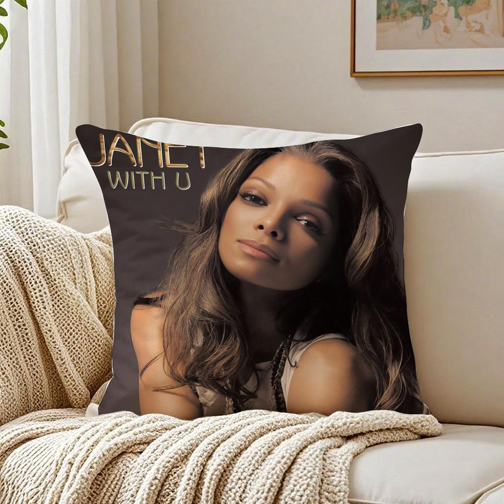 Cute JJanetS JJacksonS Cushion Cover Pillowcase Antidustmite living Room Sofa Decor Cushion Room