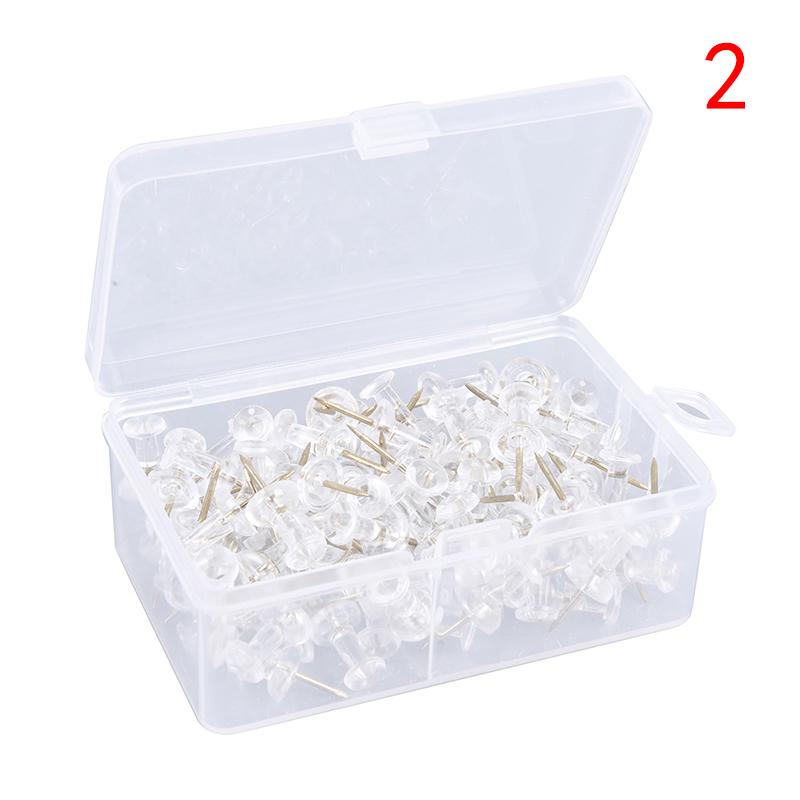 100 шт. канцелярская кнопка для большого пальца прозрачный цветной рисунок пробковая доска офисная канцелярская кнопка