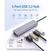 Getatek USB C Hub 10 Гбит/с USB C Splitter 100 Вт Мощность зарядки USB 3.2 Hub для ноутбука MacBook Air/Pro iPhone 15/15 Pro/15 Pro Max