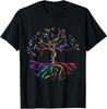 Tree Life Rainbow LGBT Cool Gay Pride Flag Ally T-Shirt