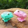 Cartoon Design Frog Wind Up Toy Random Color Jumping Frog Clockwork Toy Lovely Children