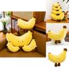 Fruitshaped Plush Banana Cushion With Short Pile Fabric Kids Bedroom Decor