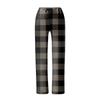 Women's Casual Strapping Wide Leg Pants With Plaid Printed Casual Pants