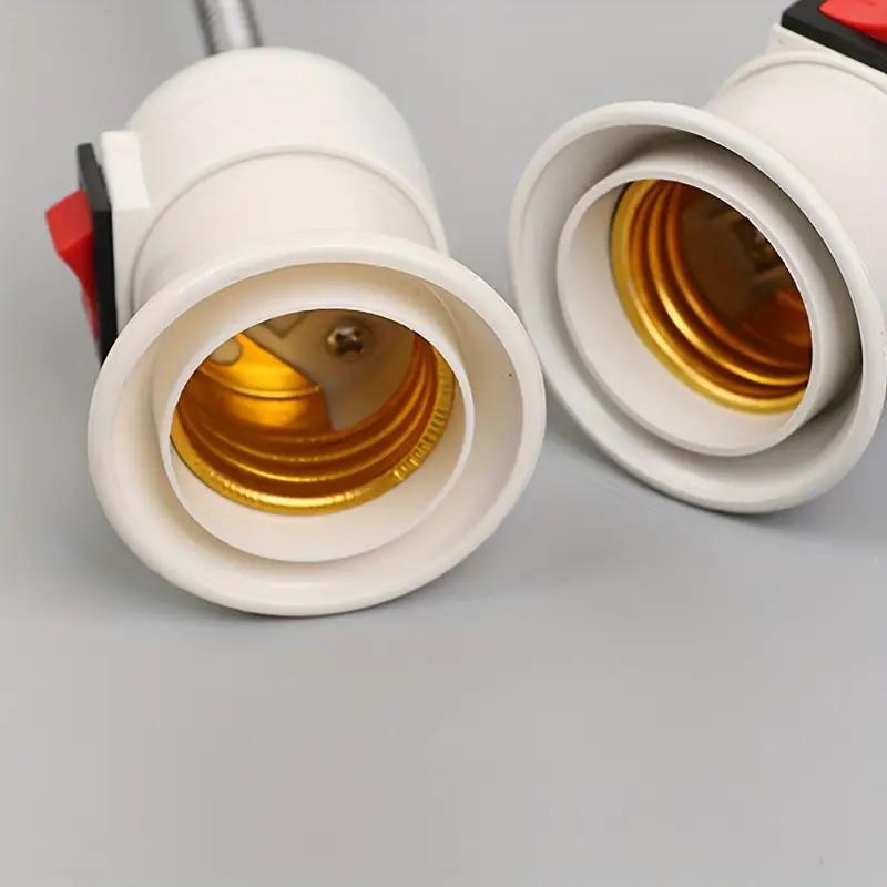 Прямой штекер поворотный головной светильник горловина лампы E27 большой винтовой патрон типа универсальный шланг с выключателем