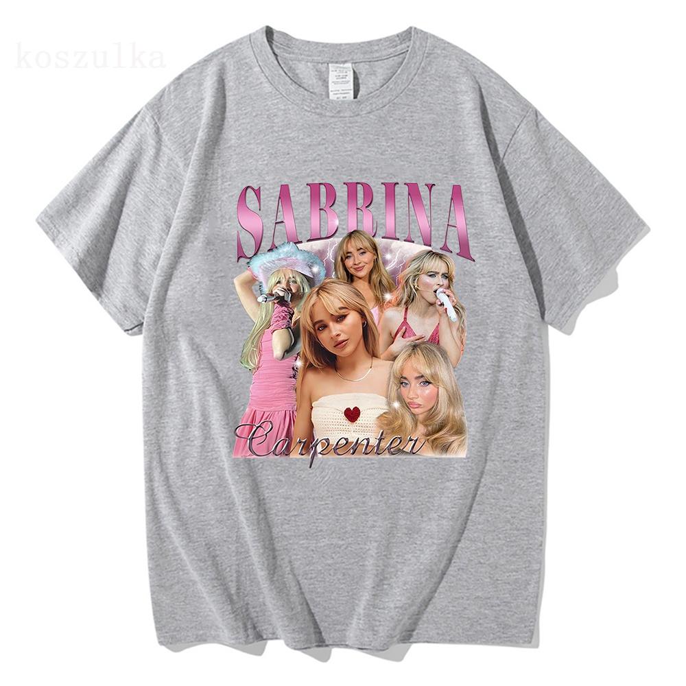 Sabrina Carpenter Short N Sweet Album T Shirt UnisexWomen Clothing Harajuku Vintage Unisex Cotton Graphic T Shirts Kawaii Clothes