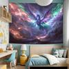 Cosmic Unicorn Tapestry 2D Digital Print Polyester Wall Hanging Living Room Bedroom Office Decor with Hooks