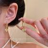 Серебряная игла те же золотые серьги женские легкая роскошь высококачественный темперамент жемчужные пусеты ретро новые серьги