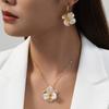 Flower Necklace and Earrings Set