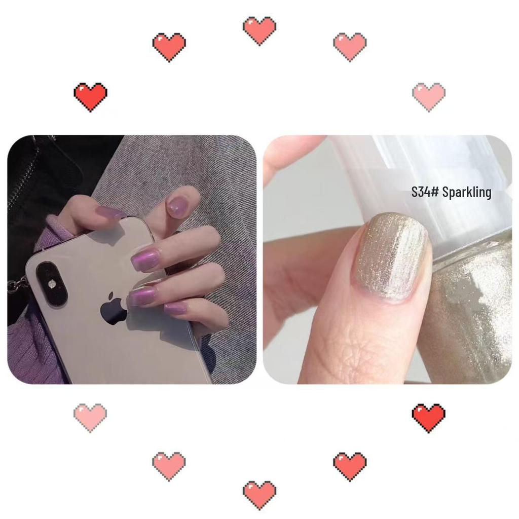 Aurora Отбеливающий Быстросохнущий Без Запаха Снимающийся Лак для Ногтей