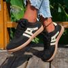 2025 New Ladies Black Sneakers Soft-soled Comfortable Shoes Women Leisure Joker Walking Shoes Feminino Zapatillas Mujer