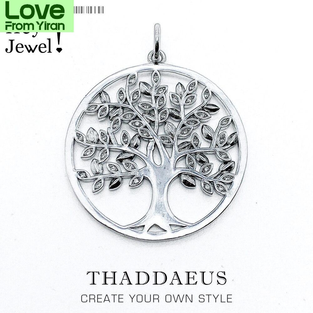 Pendant Tree , Brand New Fashion Romantic Jewelry Europe Bijoux Accessories 925 Sterling Silver Nature Gift For Woman