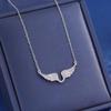 Angel Wing Rhinestone Inlaid Clavicle Necklace Fashion Charm Jewelry