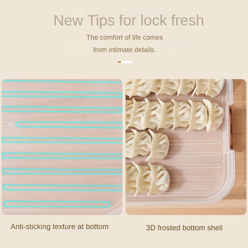 Freezing Storage Box Refrigerator Frozen Dumpling Multi-layer Wonton Box Household Dumpling Quick Freezing Fresh-keeping Box