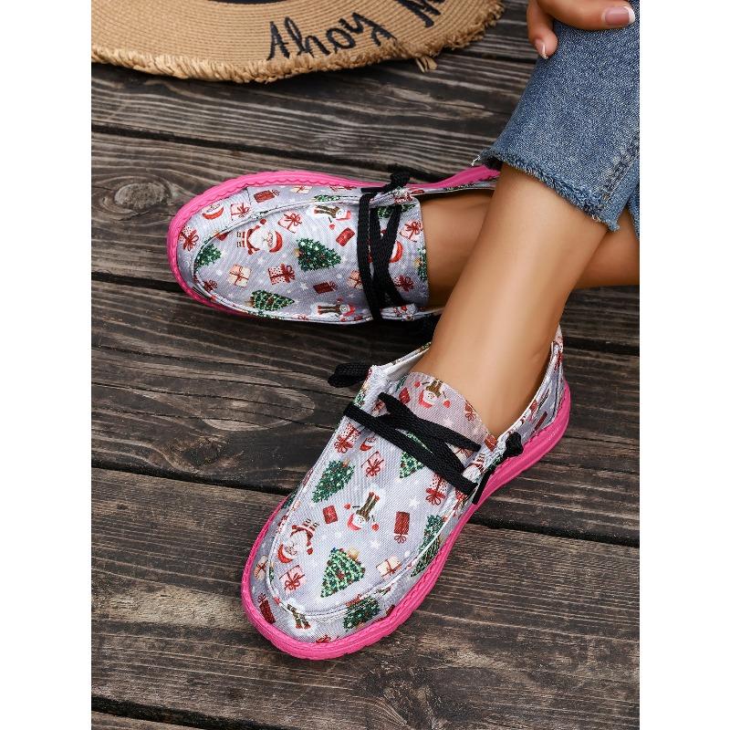 Lace-up Flat Plus-size Sneakers Women's Fall 2025 New Casual Graffiti Color-blocking Low-top Shoes
