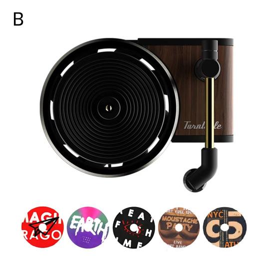 Record Player Car Air Freshener Aroma Diffuser Compact Size Easy To Install Intelligent Car Interior Aroma Device Vent Clip