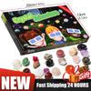 24 Days Christmas Countdown Calendar with Natural Rocks Gemstones Stones Crystals Gifts for Girls Countdown Crystal Gift Box