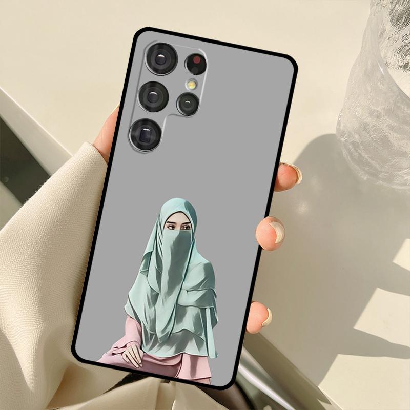 Мусульманский Исламский Хиджаб Чехол Для Девочки Для Samsung Galaxy S23 Ultra S21 S22 S24 S25 Ultra S9 S10 Plus S25 FE S20 FE Задняя Крышка
