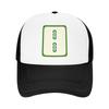 Fashion Interesting Mahjong Two Strip Mesh Baseball Cap Vintage Distressed Cap Unisex