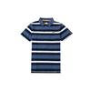 Полосатая рубашка-поло Color Block, мужские топы, синяя A61RD-G66