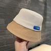 Kids Summer Breathable Mesh Wide Brim Fisherman Hat Thin UV Protection Sun Cap for Boys Girls Fashion Trendy Shady Headwear