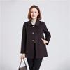 Fengxun Women's Premium Short Double-Faced 100% Wool Coat