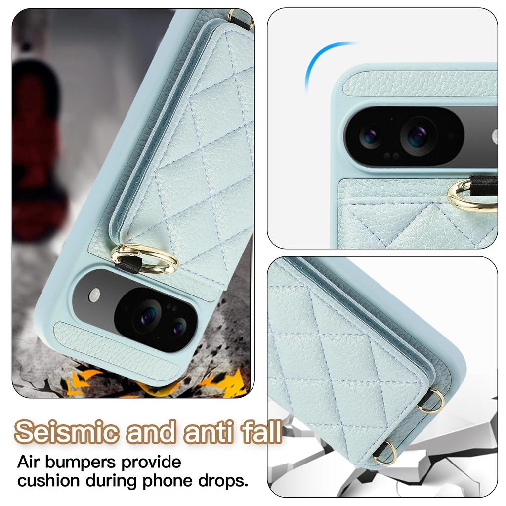 Кошелек-кроссбоди с держателем для карт, чехол для телефона для Google Pixel 9 Pro XL 8A 7A 9A Pixel8Pro, шнурок, ремешок на запястье, кожаная обложка