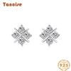 Tancise 925 Sterling Silver Zircon Earrings Drop Earrings For Women Wedding Party Gifts