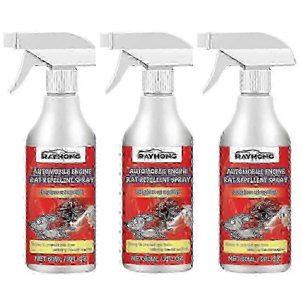 3x Peppermint Oil for Rats and Car Engines, Rat Prevention Spray, Home and Car Engine Defense Spray - HF 26s
