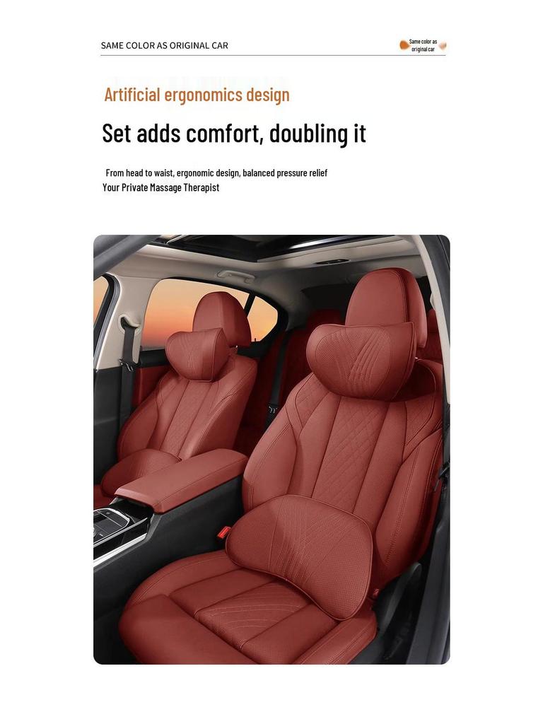 BMW Headrest & Lumbar Support: 5 & 7 Series Neck Pillow and Waist Pad