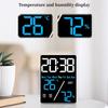 Цифровой будильник TEMP Влажность Дата Неделя Дисплей 2 будильника Повтор сигнала Электронные настольные часы 3 уровня яркости 12/24H DST Светодиодные часы