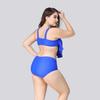 Calofe Sexy Ruffle Bikini Set Large Size For Chubby High Waist Women With Luxurious Fit