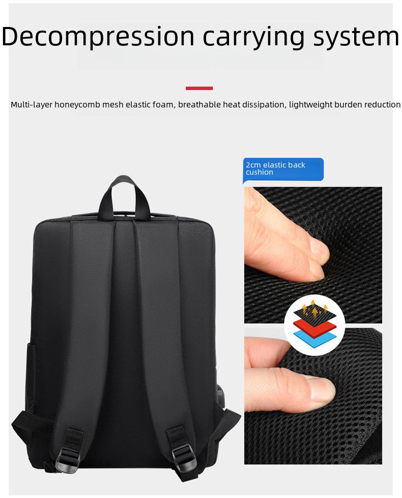 Мужской высококачественный водонепроницаемый деловой дорожный рюкзак, большая вместимость, модная сумка через плечо