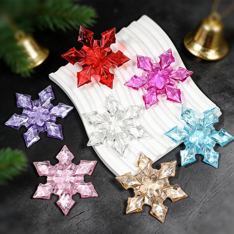 Акриловый Кристальный Подвес-Снежинка для Украшения Елки и Оформления Свадебной Сцены